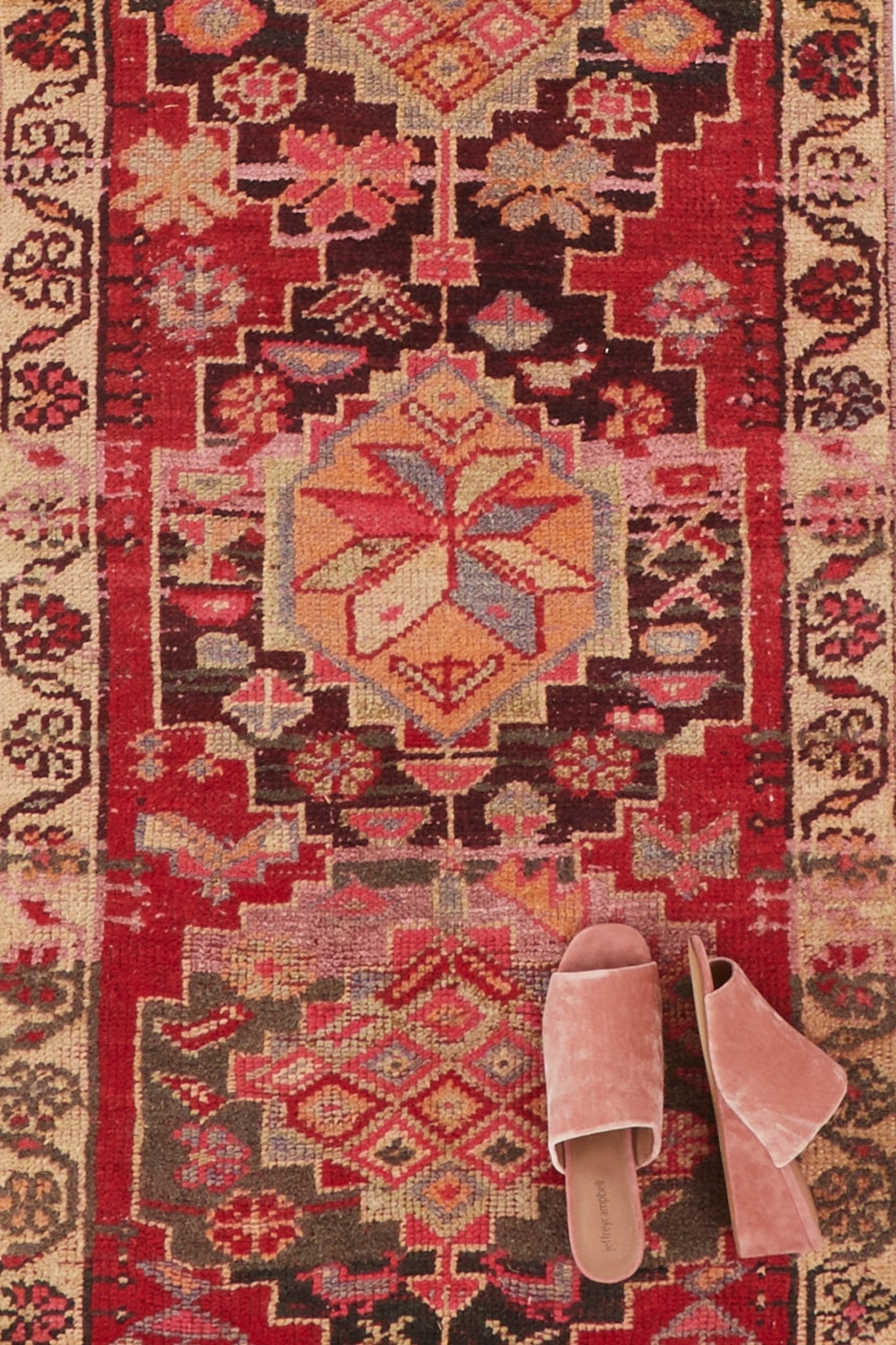 'Seville' Turkish Vintage Runner Rug - 2'3.5
