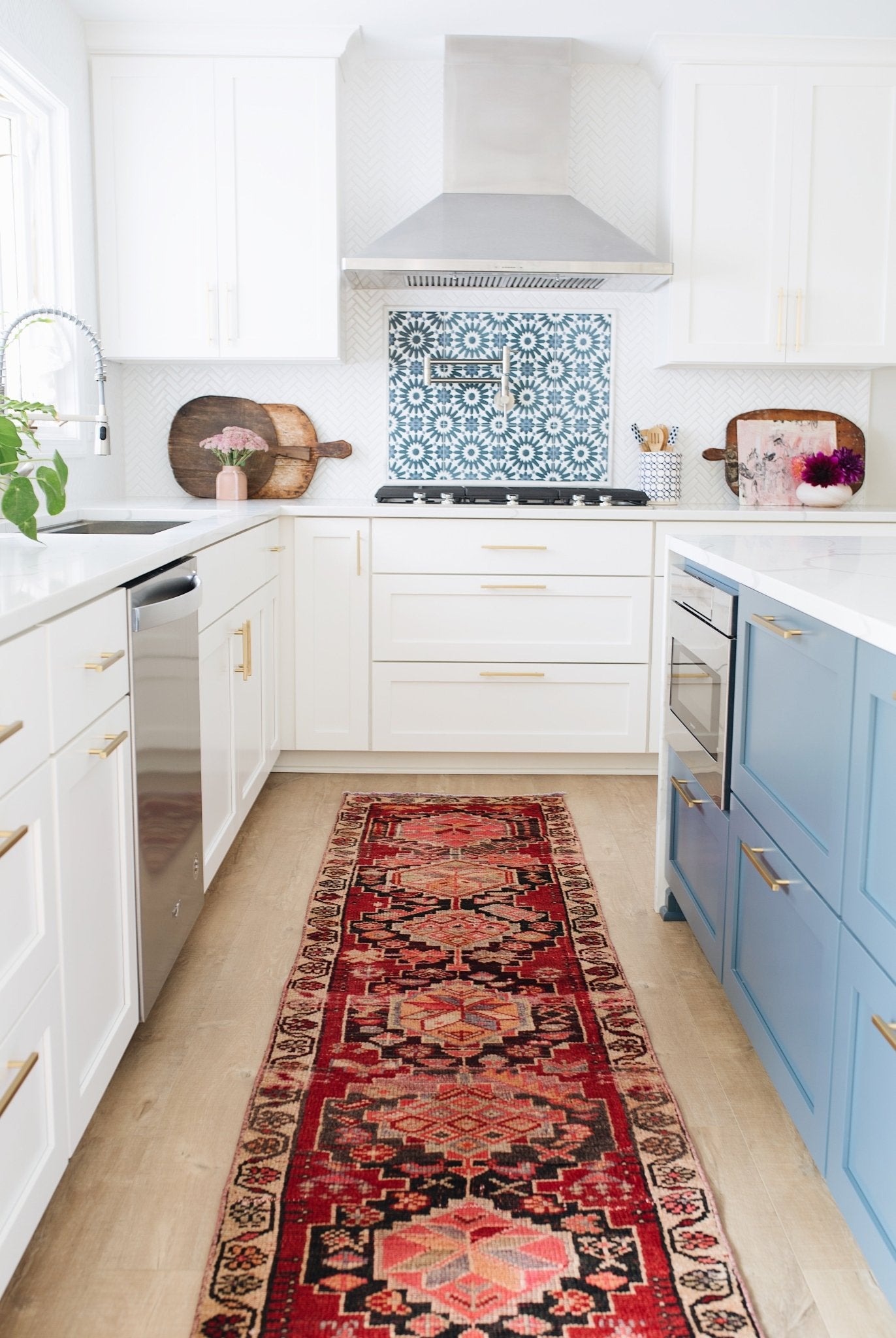 'Seville' Turkish Vintage Runner Rug - 2'3.5
