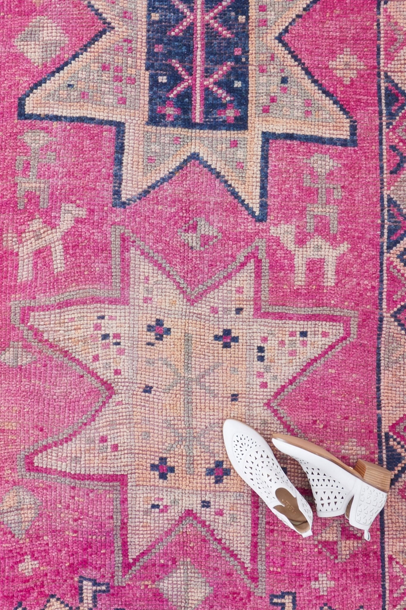 'Stardust' Vintage Turkish Runner - 3'7'' x 11'6'' - Canary Lane