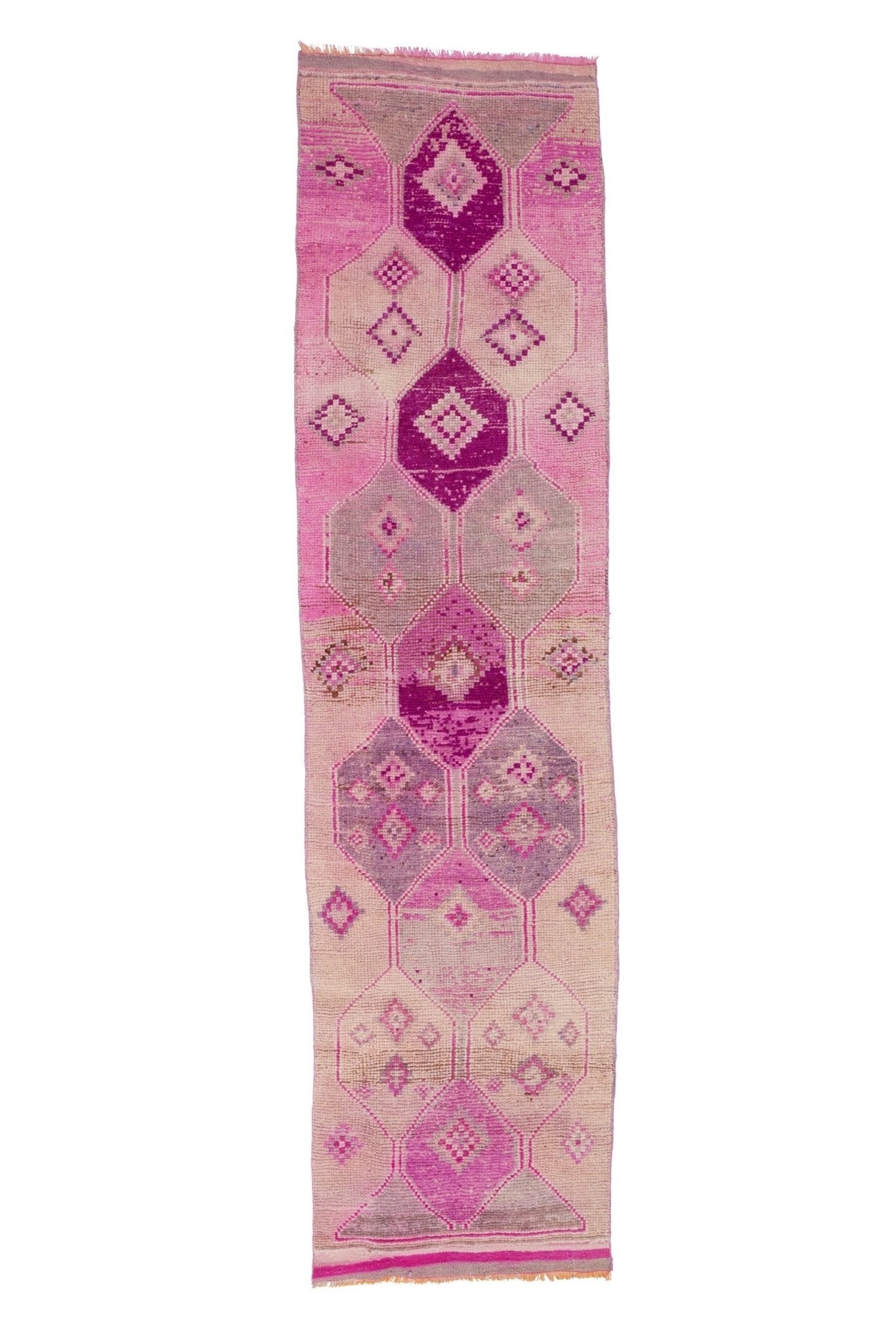 'Valencia' Vintage Turkish Runner - 3'2'' x 12'3'' - Canary Lane