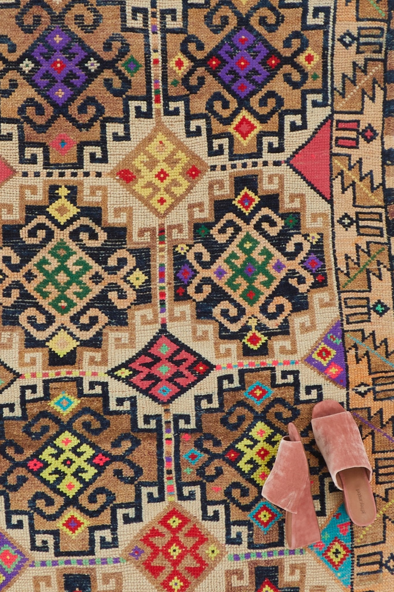 'Venice' Turkish Vintage Runner Rug - 3'4