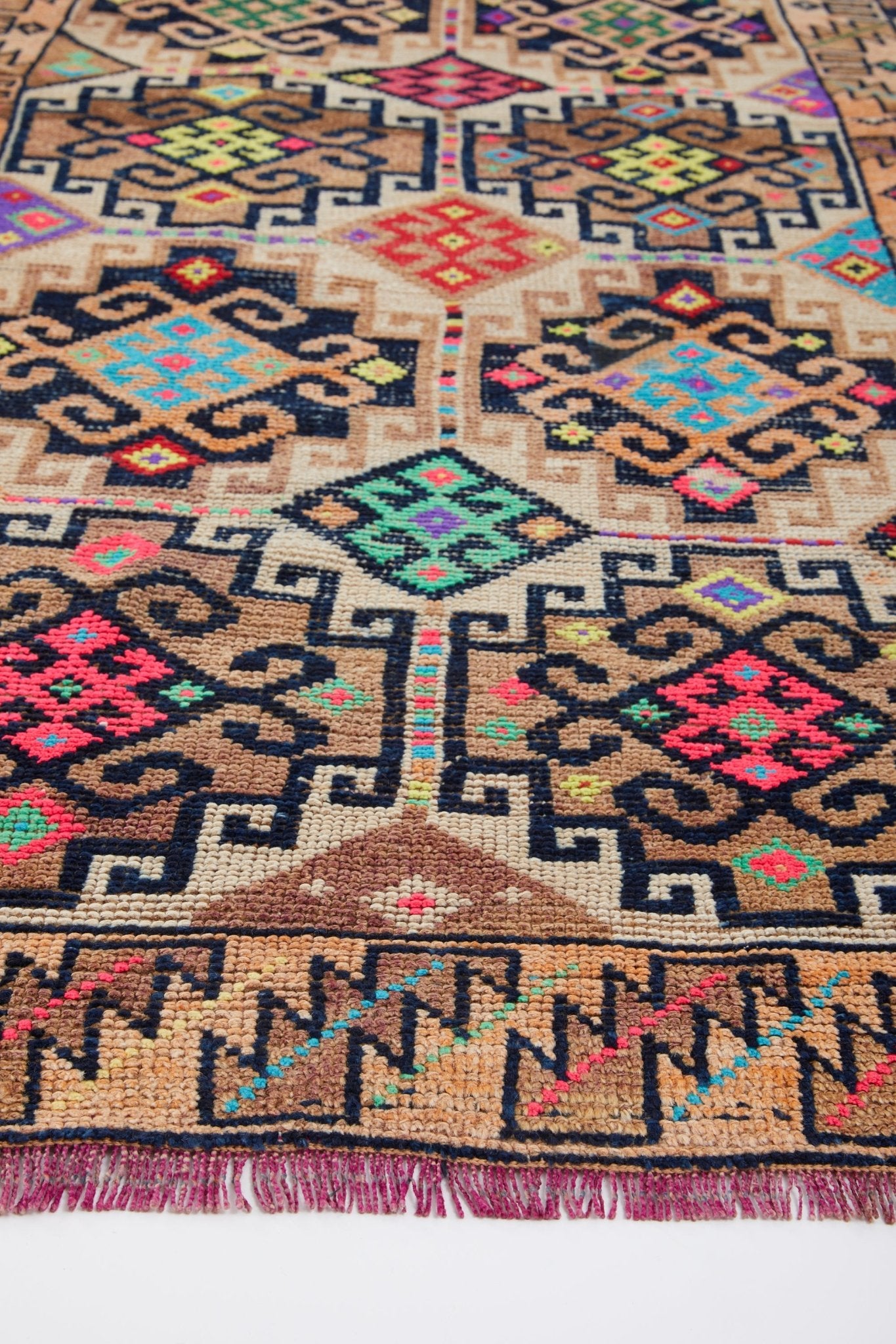 'Venice' Turkish Vintage Runner Rug - 3'4
