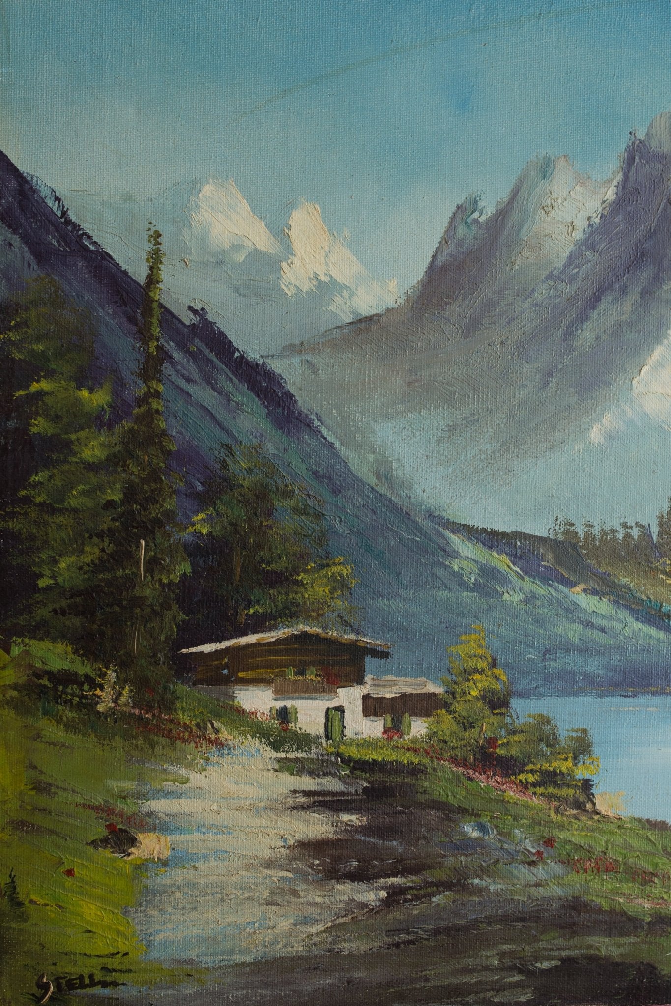Vintage Painting No. 039 - Canary Lane