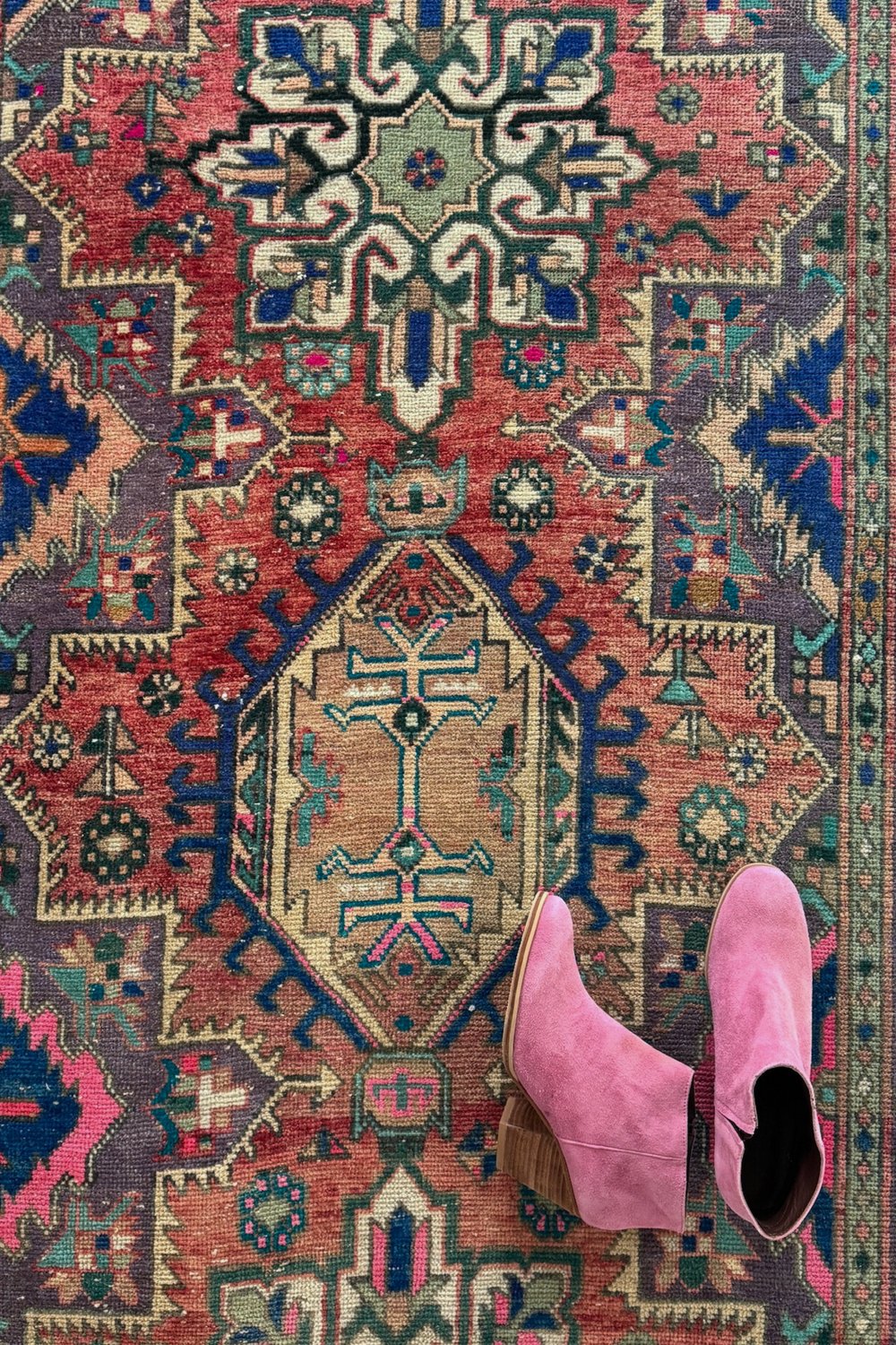 'Ware' Vintage Persian Runner - 3'2.5