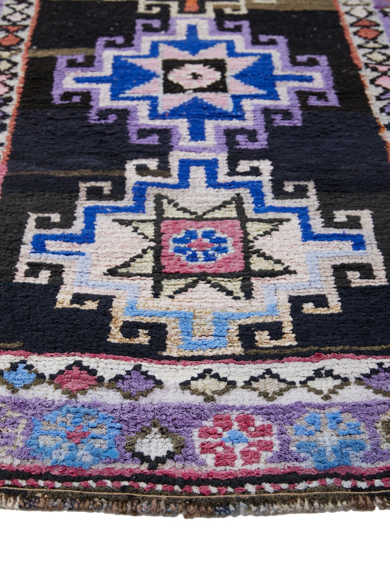 'Wisteria' Vintage Turkish Runner - 2'5'' x 10'1'' - Canary Lane