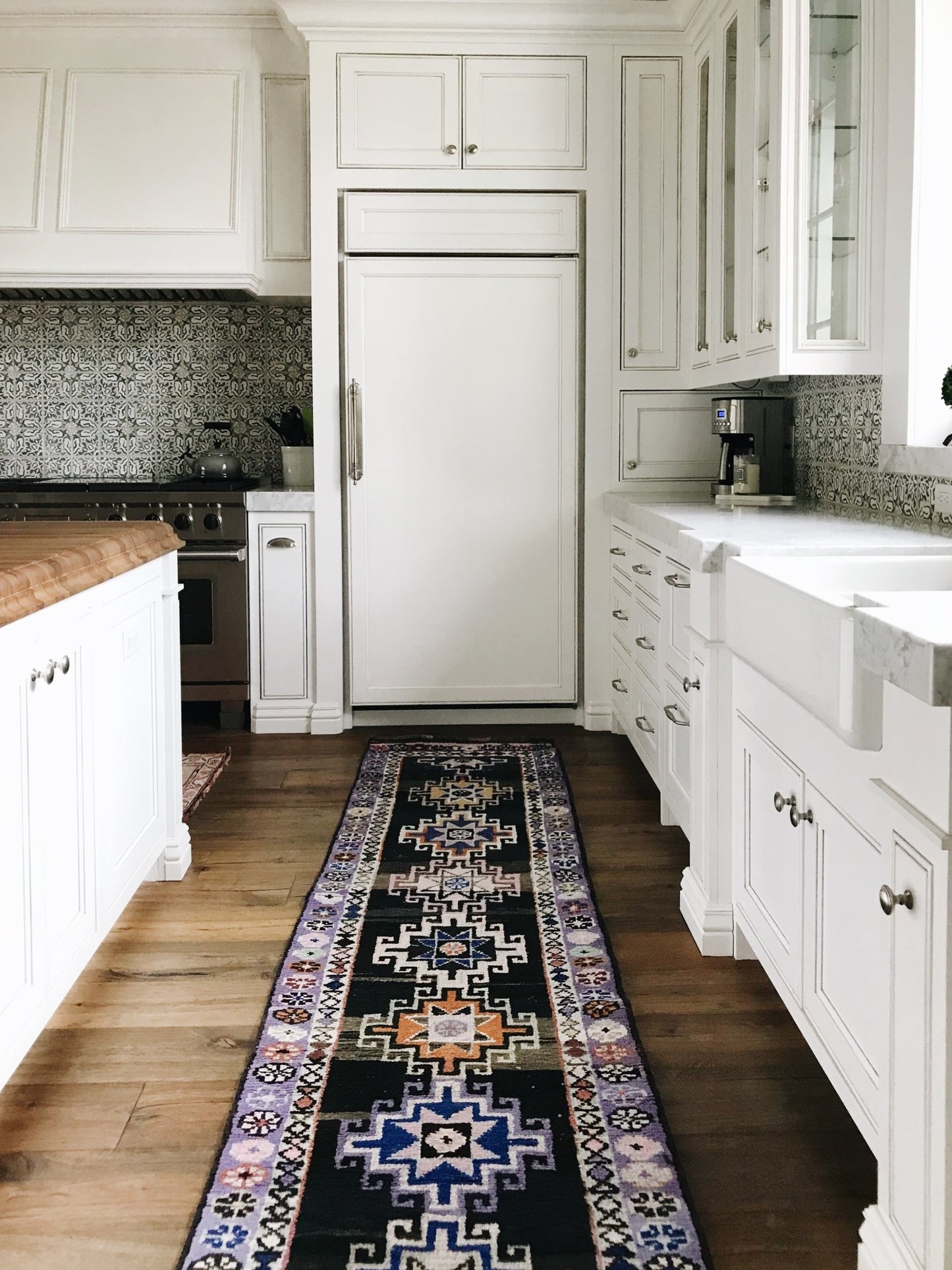 'Wisteria' Vintage Turkish Runner - 2'5'' x 10'1'' - Canary Lane