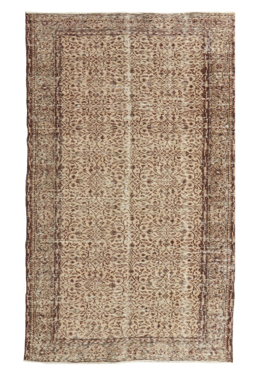 'Acacia' Vintage Turkish Rug - 5'1'' x 8'4'' - Canary Lane