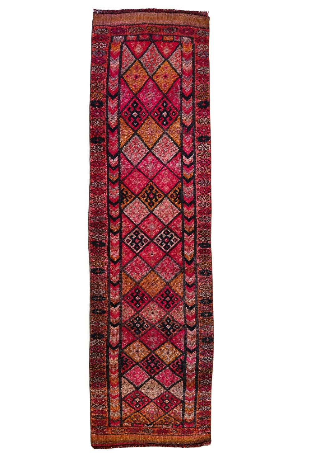 'Ada' Vintage Turkish Runner - 2'6