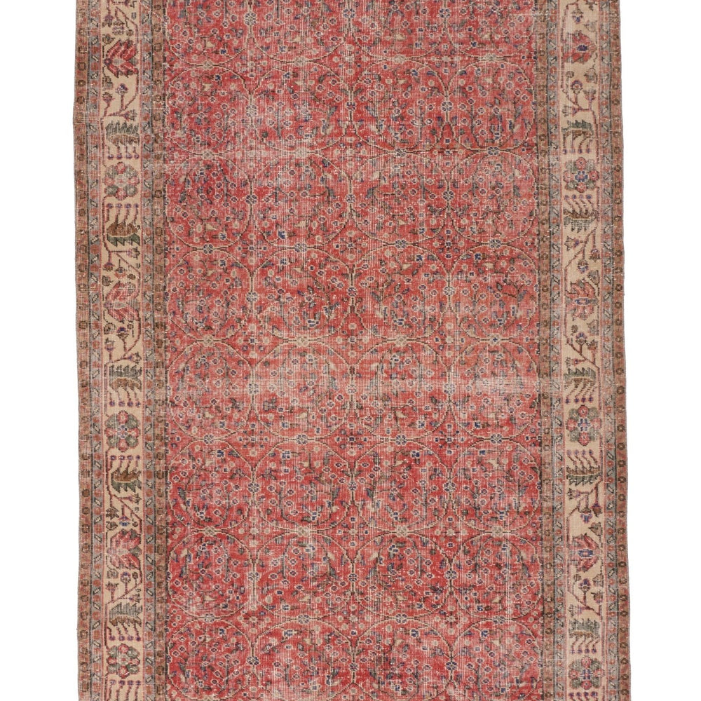 'Adelaide' Vintage Turkish Distressed Area Rug - 5'5'' x 9'1'' - Canary Lane