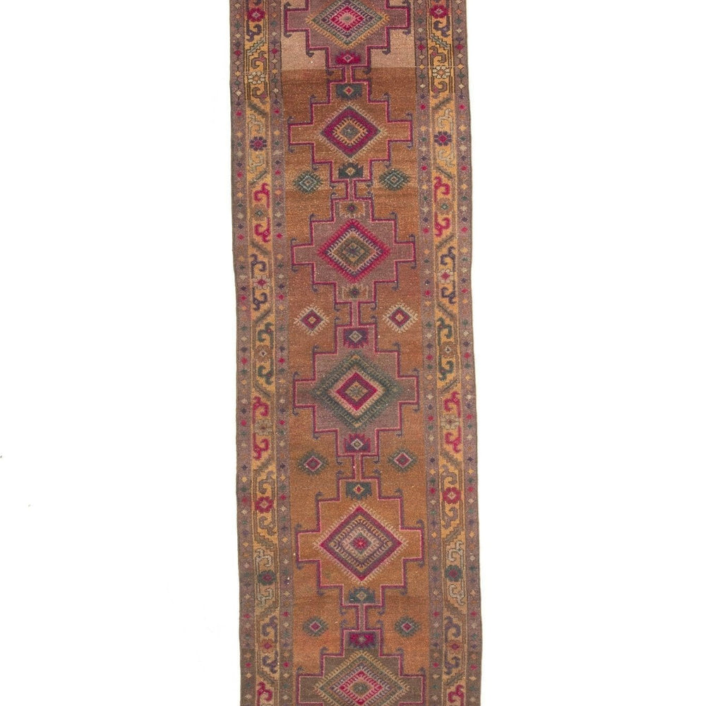 'Alchemy' Turkish Vintage Long Runner - 3'3'' x 14'1'' - Canary Lane