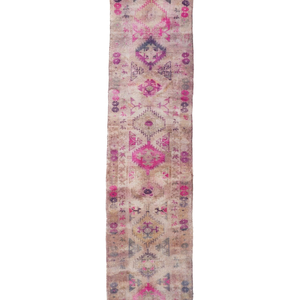 'Allium' Vintage Turkish Ombré Runner - 2'9'' x 13'4'' - Canary Lane