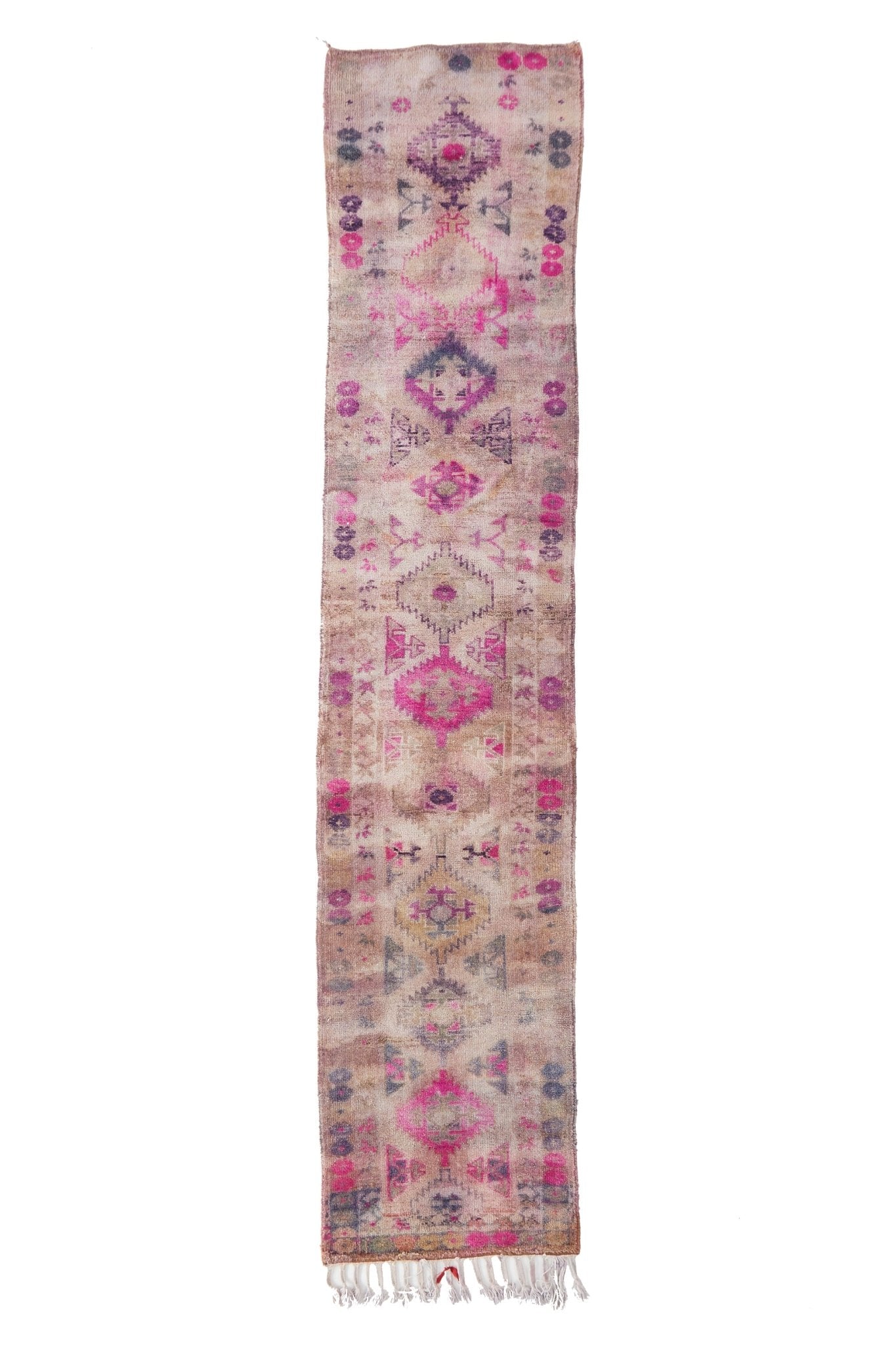 'Allium' Vintage Turkish Ombré Runner - 2'9'' x 13'4'' - Canary Lane