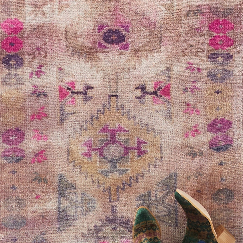 'Allium' Vintage Turkish Ombré Runner - 2'9'' x 13'4'' - Canary Lane