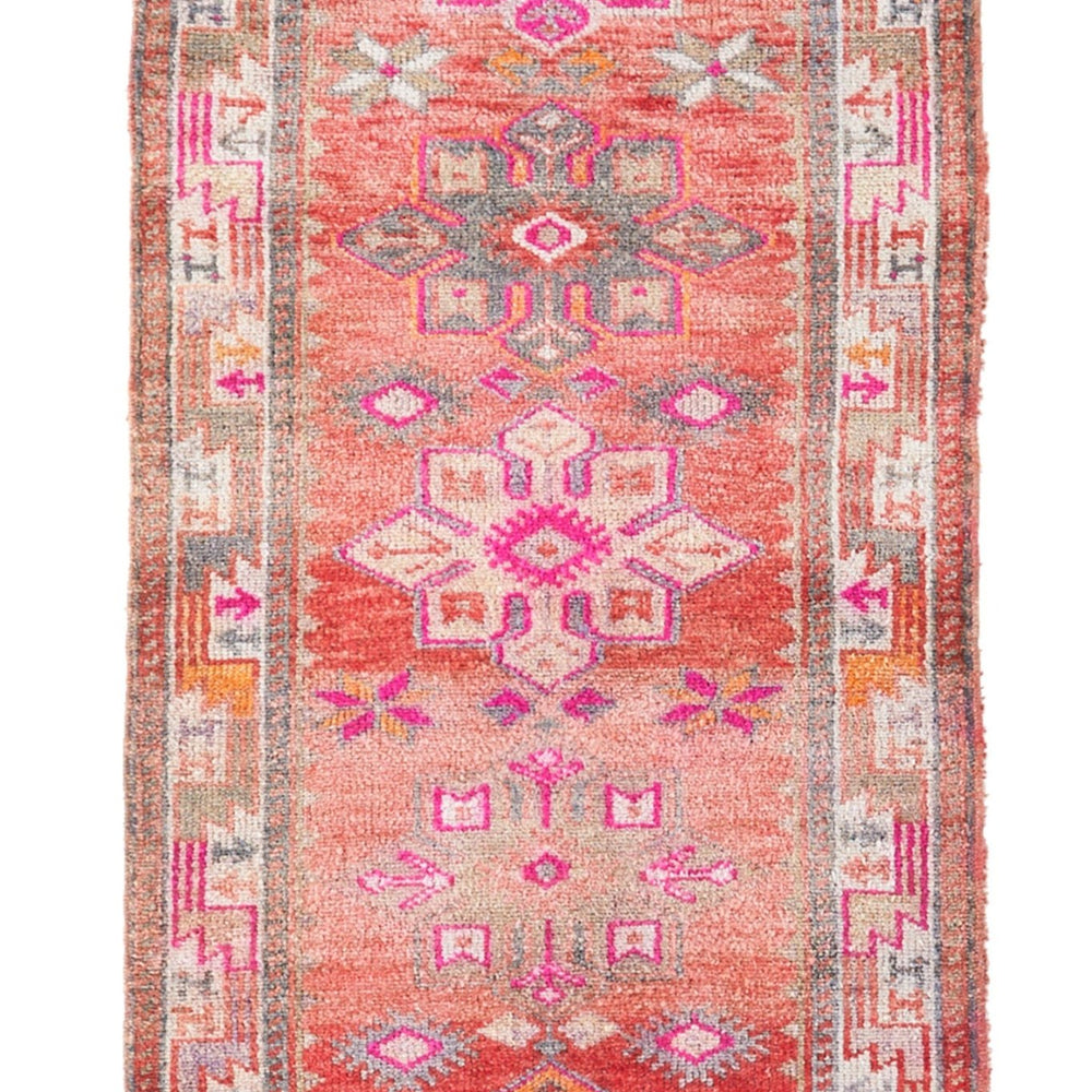 'Ambrosia' Turkish Vintage Runner - 2'11.5'' x 12'5'' - Canary Lane