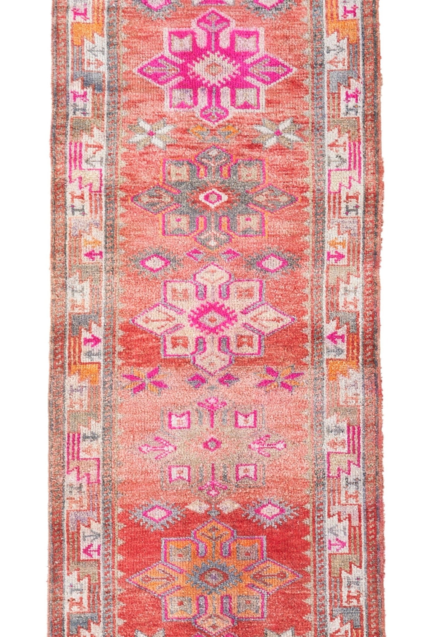 'Ambrosia' Turkish Vintage Runner - 2'11.5'' x 12'5'' - Canary Lane