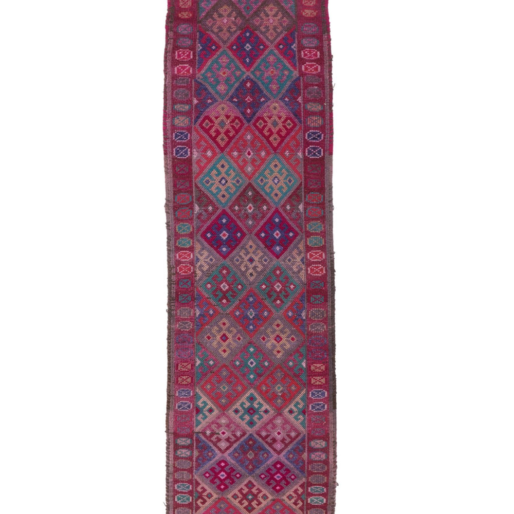 'Amethyst' Turkish Vintage Runner - 2'8" x 11'3" - Canary Lane