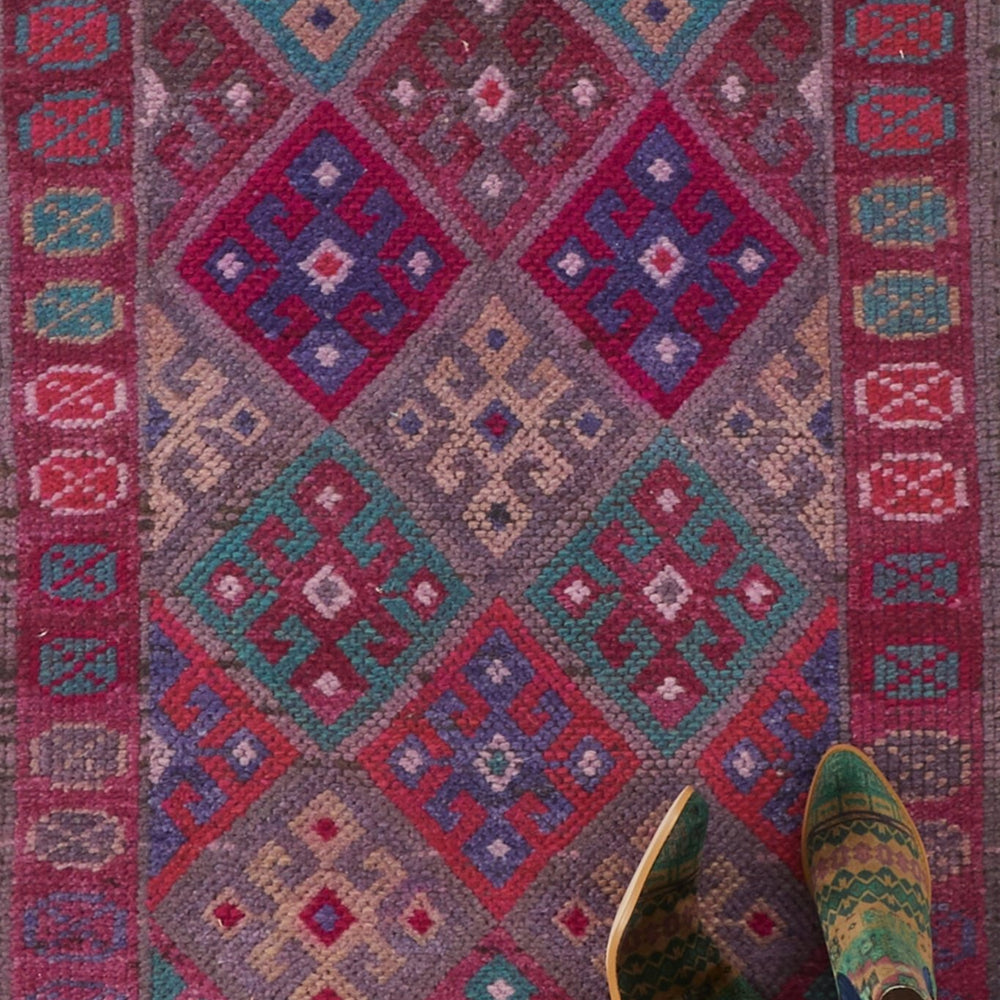 
                  
                    'Amethyst' Turkish Vintage Runner - 2'8" x 11'3" - Canary Lane
                  
                