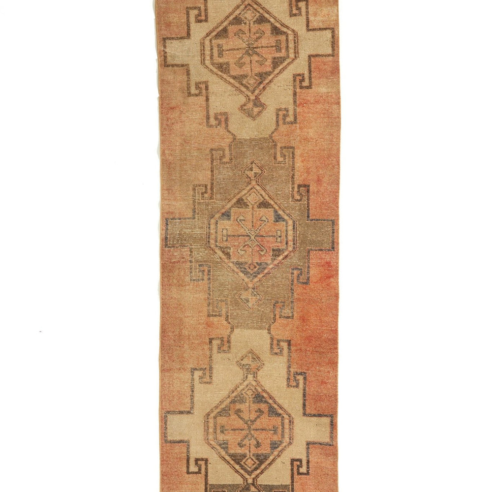 'Andes' Vintage Distressed Turkish Runner Rug - 3'x11'6'' - Canary Lane