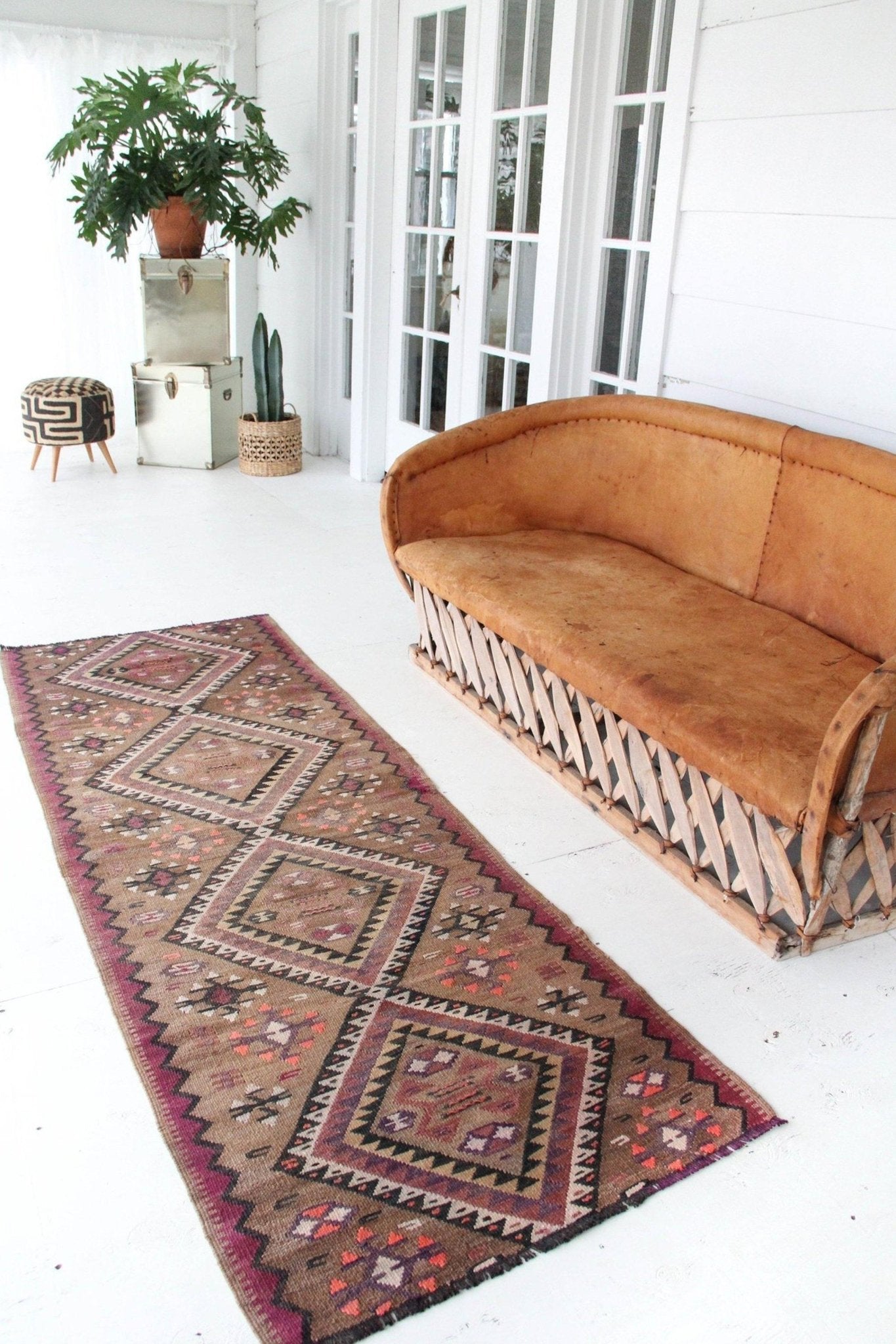 'Andie' Vintage Kilim - 2'8" x 7'11" - Canary Lane