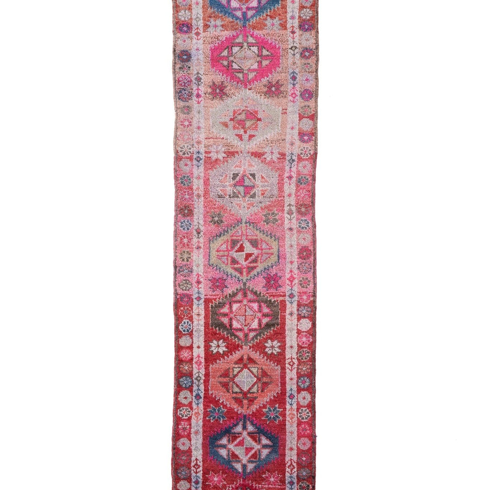 'Appleblossom' Vintage Turkish Runner - 2'9 x 12' - Canary Lane