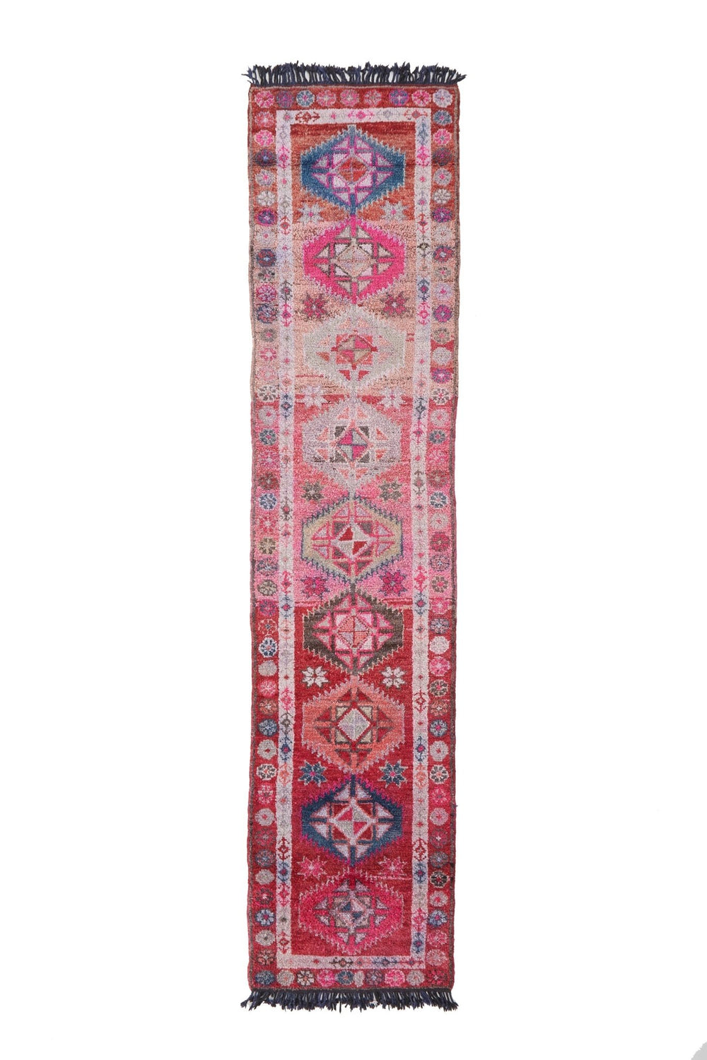 'Appleblossom' Vintage Turkish Runner - 2'9 x 12' - Canary Lane