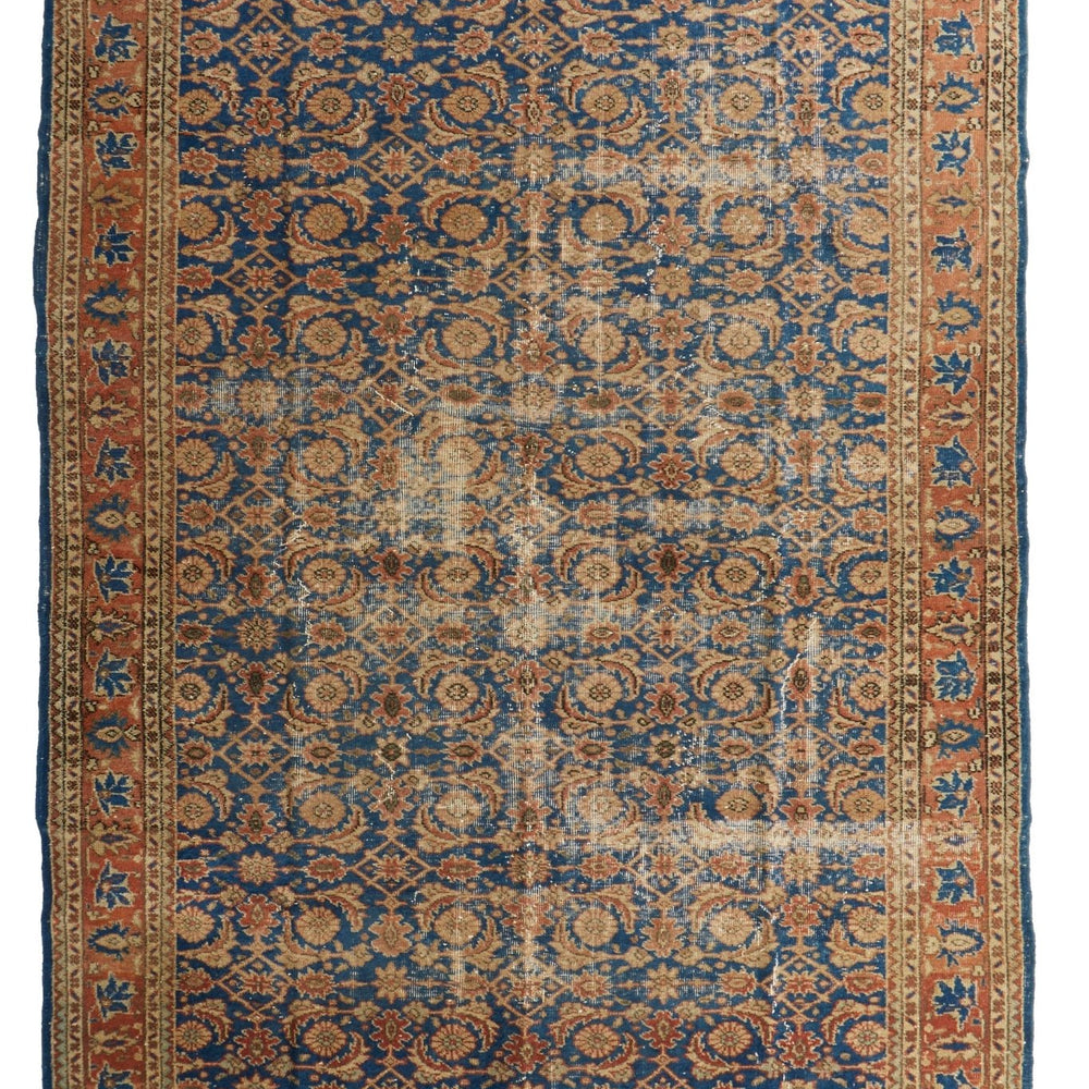 'Aquarius' Turkish Vintage Area Rug - 6'9" x 9'10" - Canary Lane