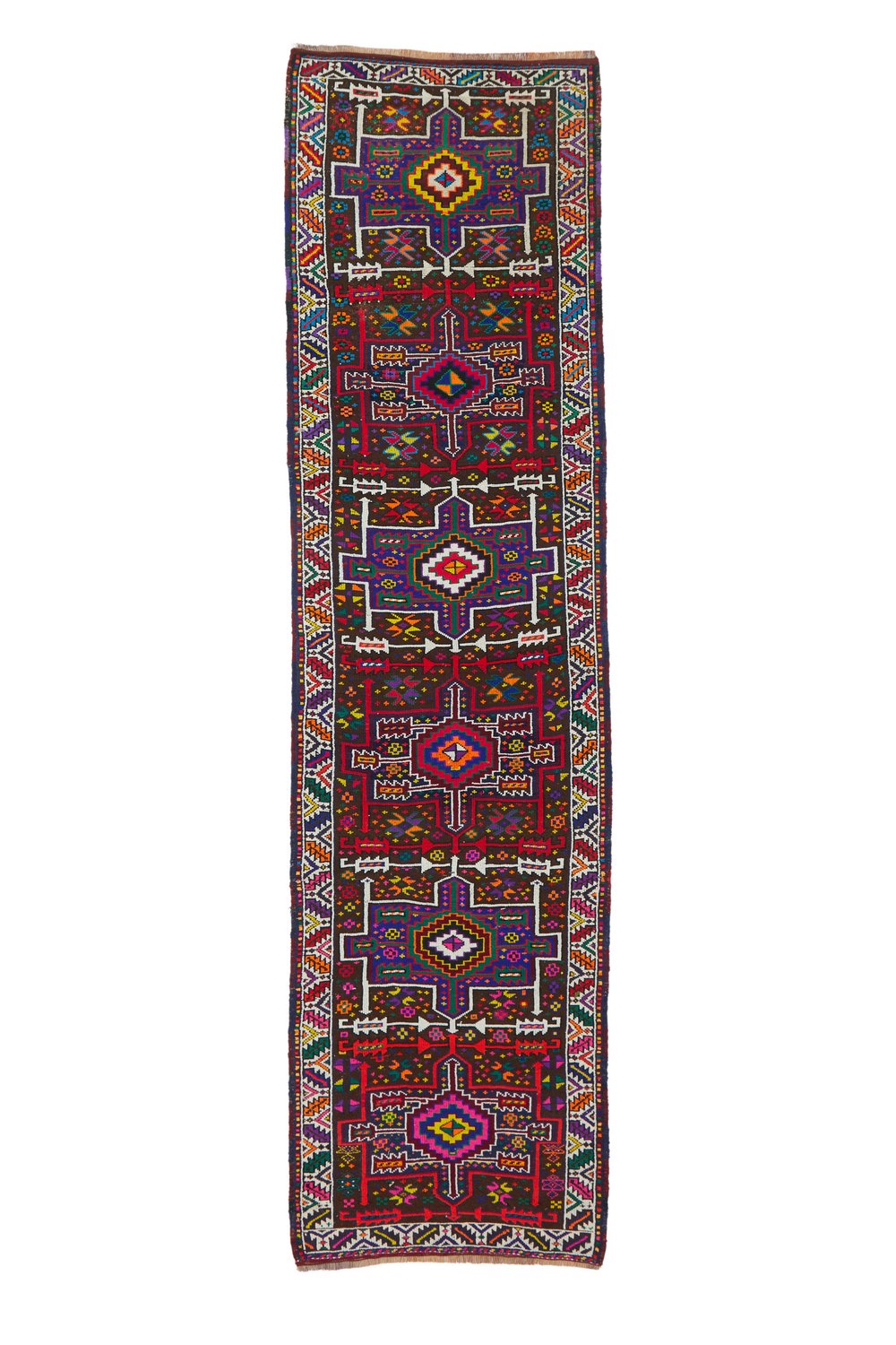 'Basha' Vintage Turkish Runner - 3' x 11'4'' - Canary Lane