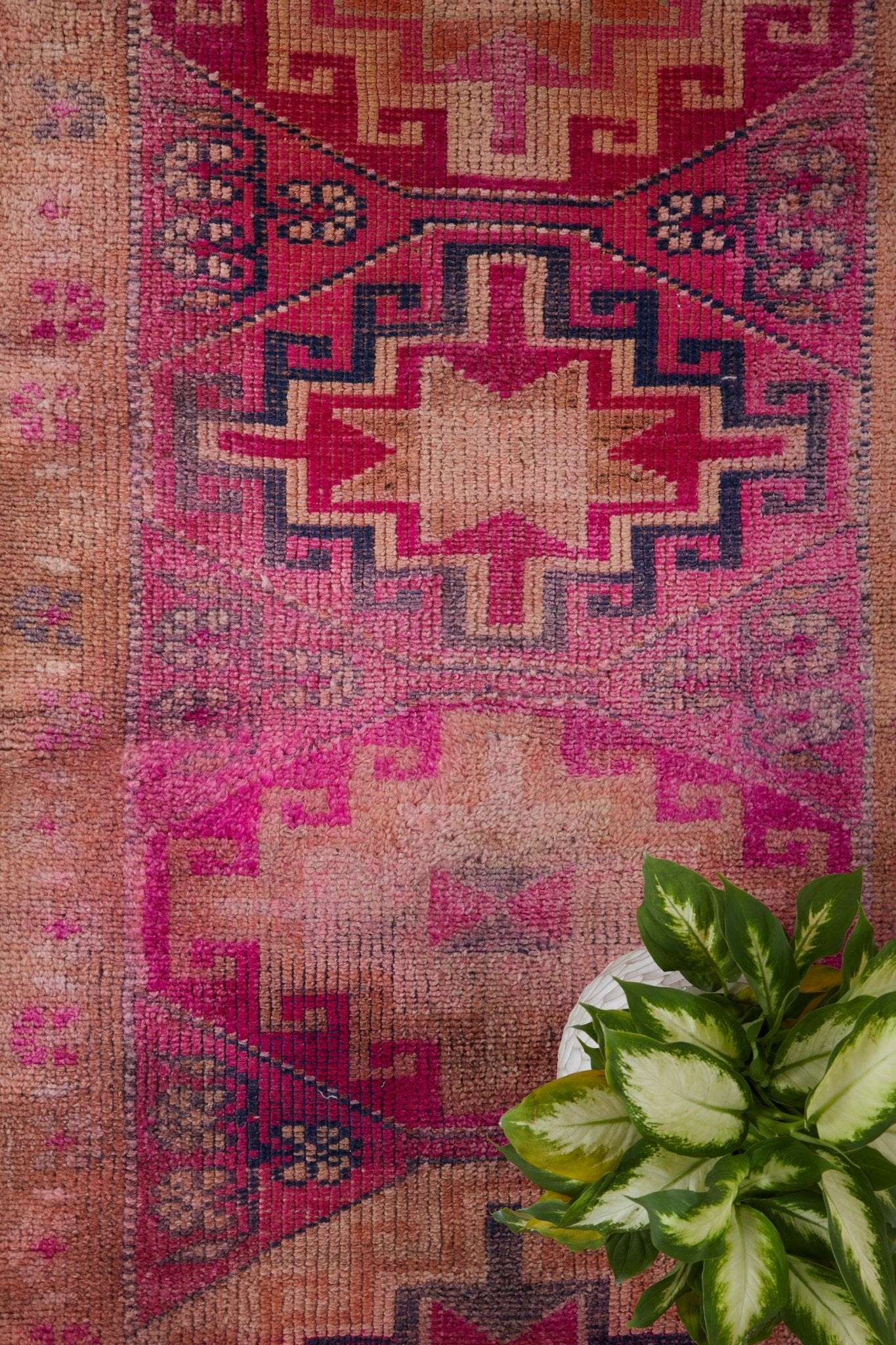 'Berry' Turkish Ombré Runner Rug - 2'9" x 13'10" - Canary Lane