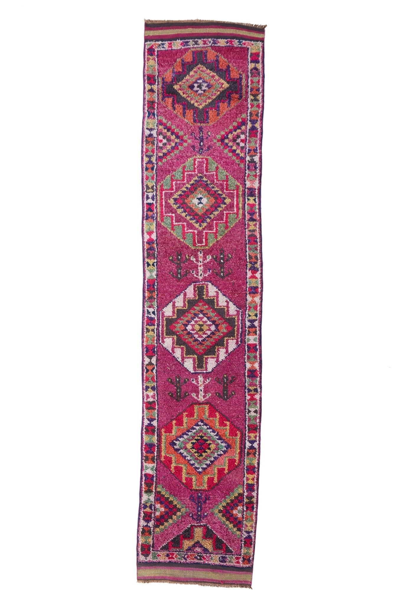 'Bisbee' Turkish Vintage Runner - 2'10" x 13'6" - Canary Lane