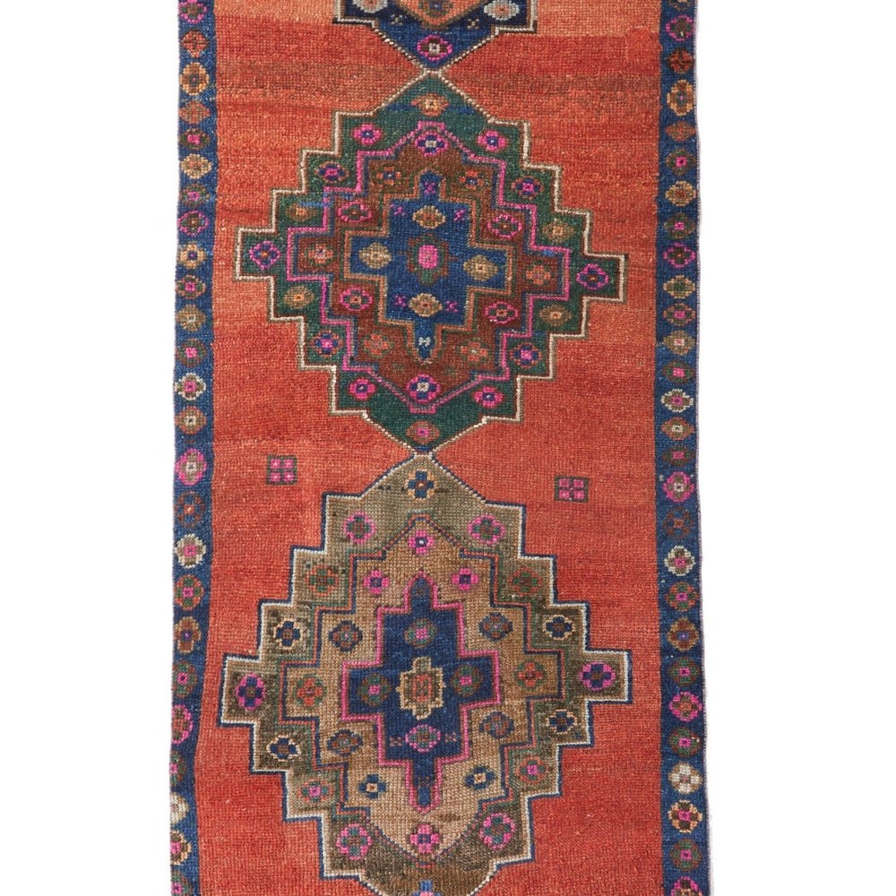 
                      
                        'Blaze' Turkish Vintage Rug - 3'7'' x 8'4'' - Canary Lane
                      
                    