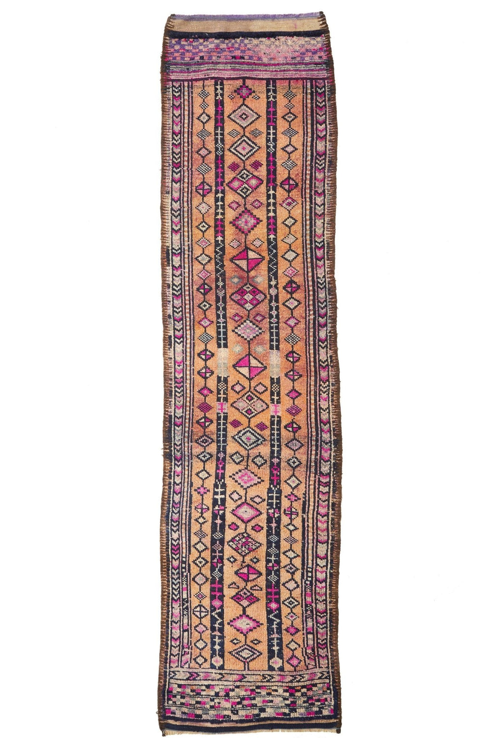 'Bliss' Tribal Vintage Turkish Rug - 2'8'' x 11'7'' - Canary Lane