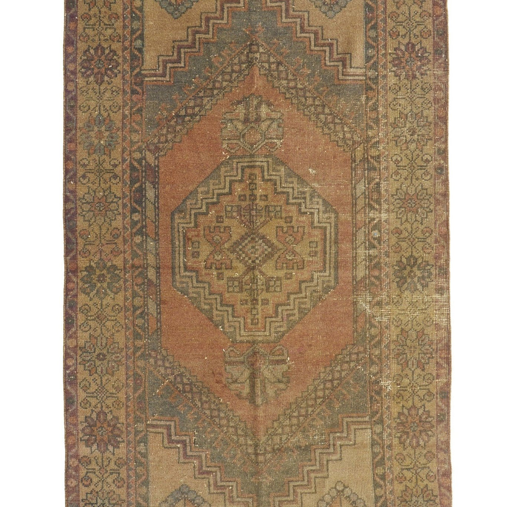 'Breezy' Distressed Vintage Oushak Area Rug - 3'6'' x 6'6'' - Canary Lane