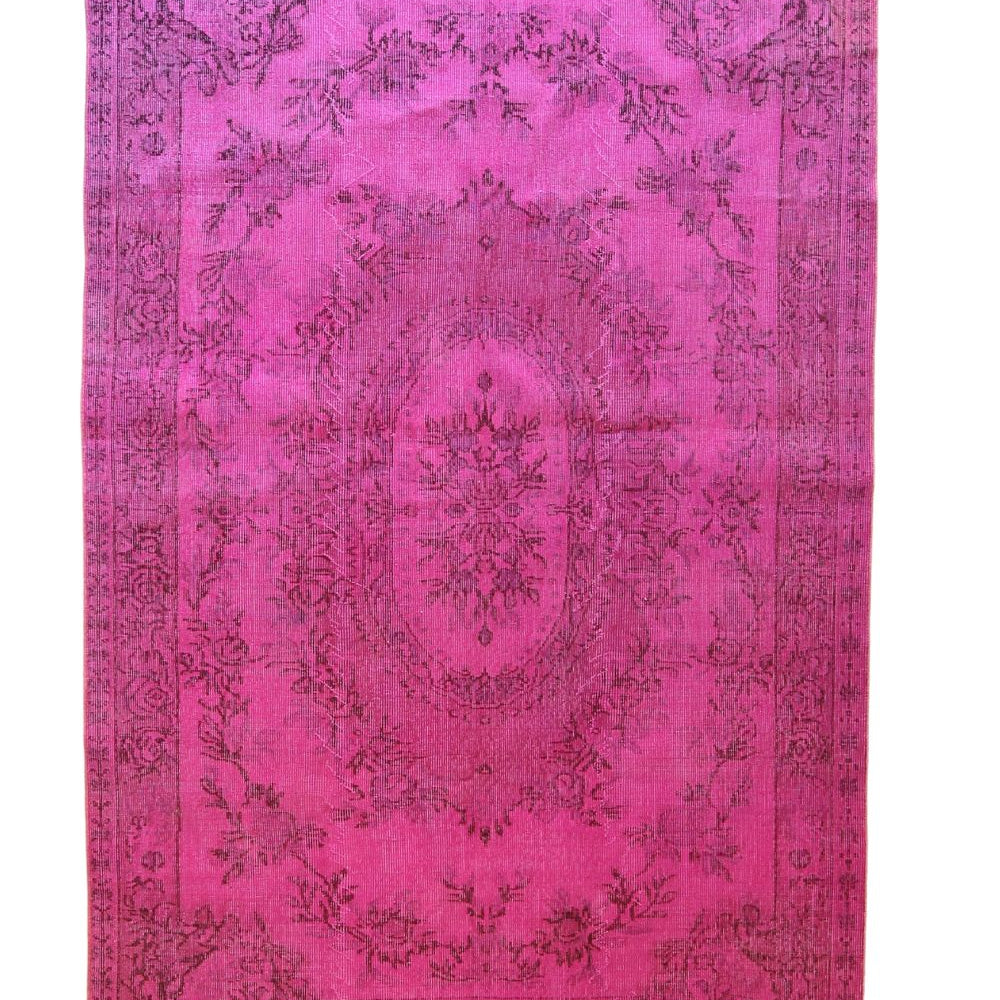 'Camellia' Vintage Turkish Rug - 5'4'' x 8'7'' - Canary Lane