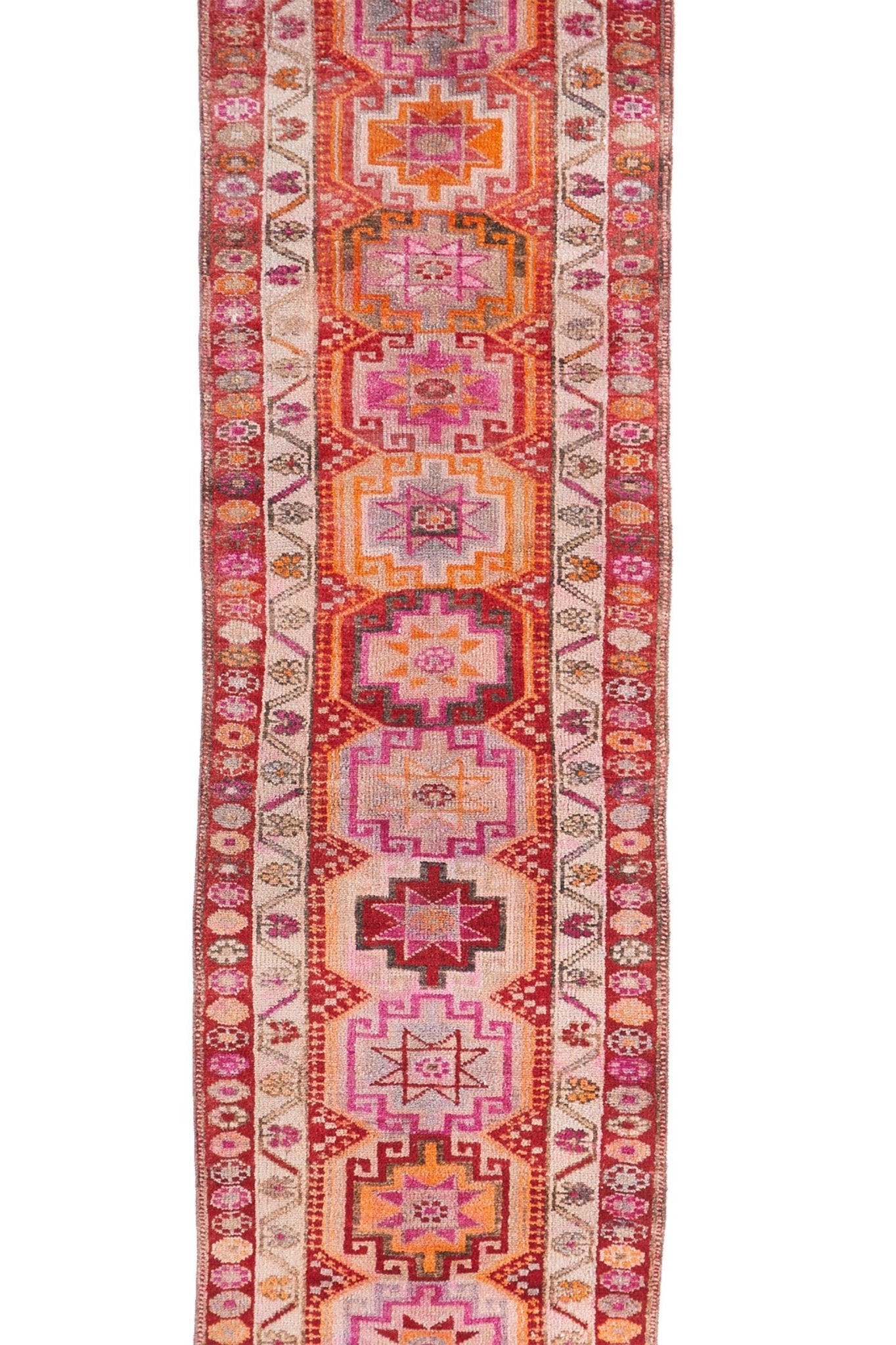 'Camellia' Vintage Turkish Runner - 2'11" x 14'3" - Canary Lane