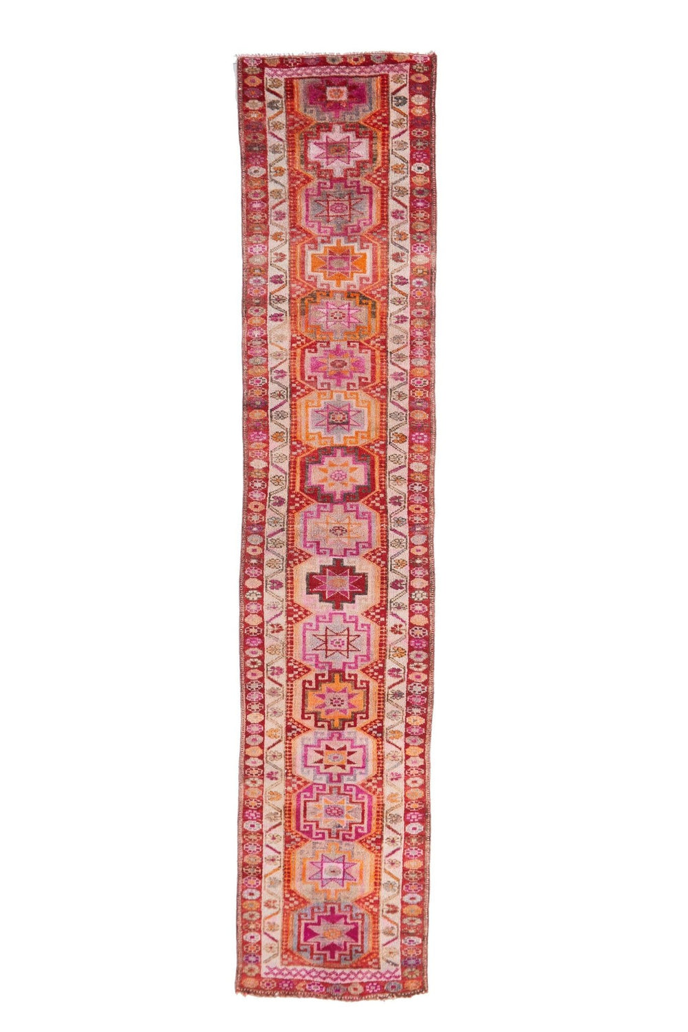 'Camellia' Vintage Turkish Runner - 2'11