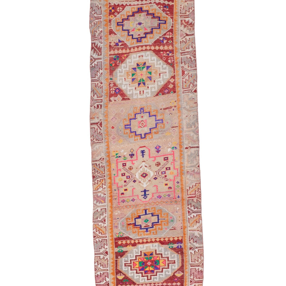 'Chelone' Vintage Turkish Runner - 2'10'' x 10'7'' - Canary Lane