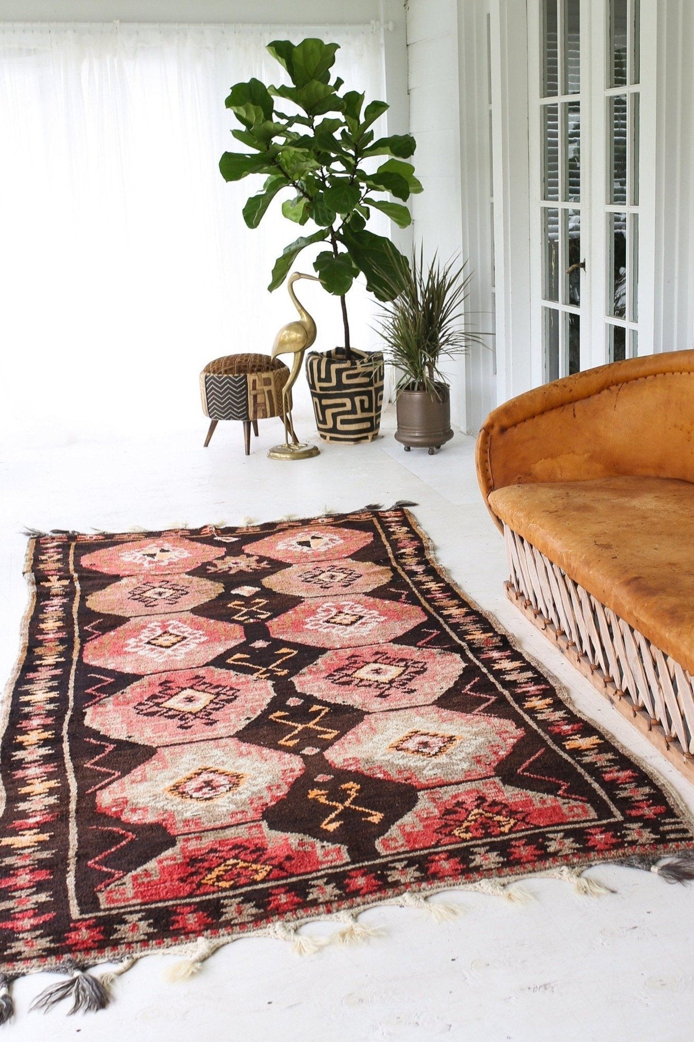 'Cider' Large Turkish Area Rug - 4'9'' x 10'4'' - Canary Lane