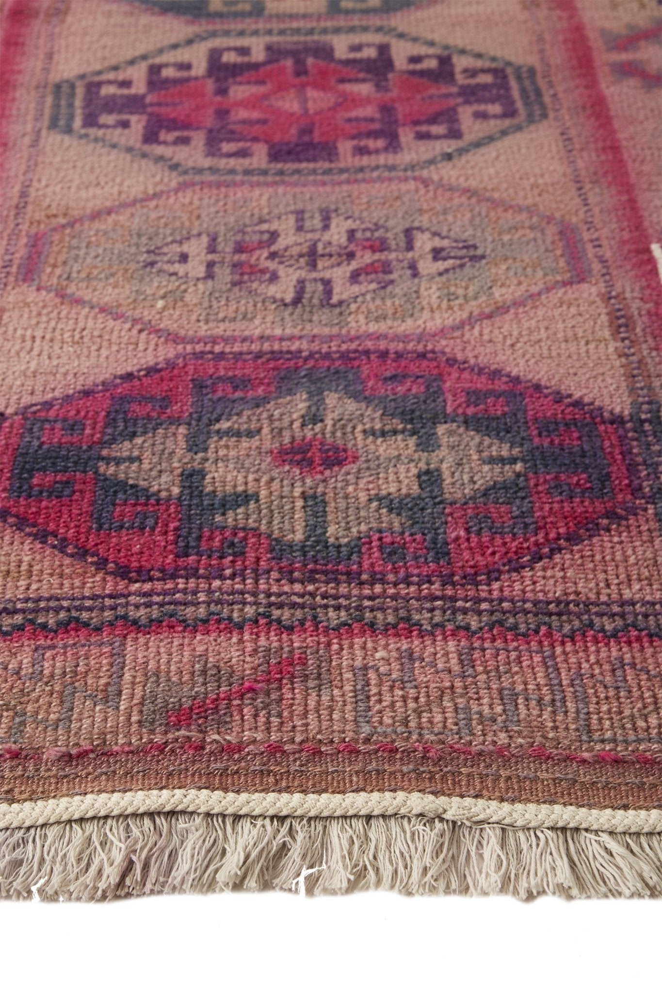 'Concord' Vintage Turkish Runner Rug - 2'8