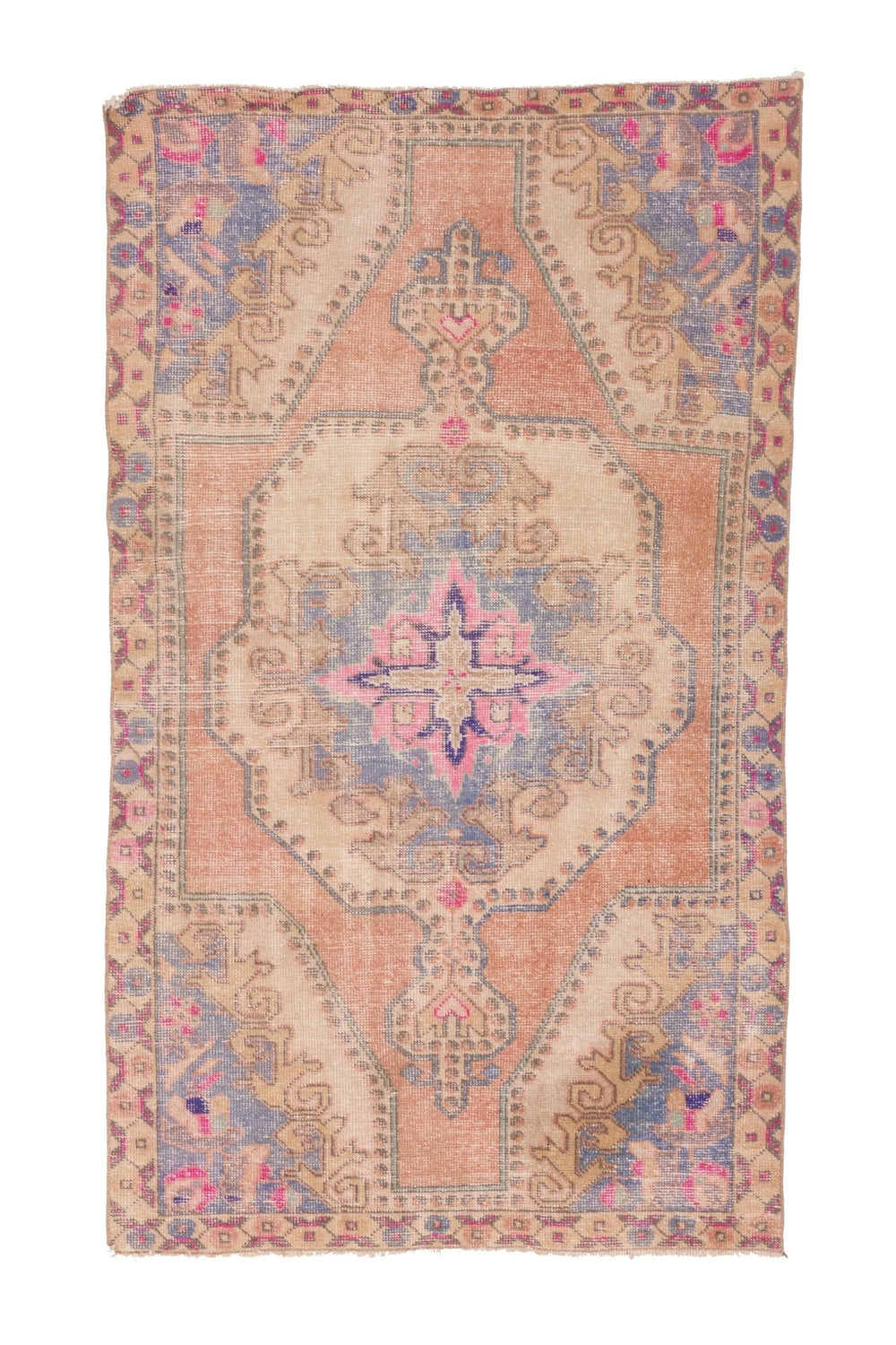 'Creed' Vintage Turkish Area Rug - 4'4'' x 7'6'' - Canary Lane