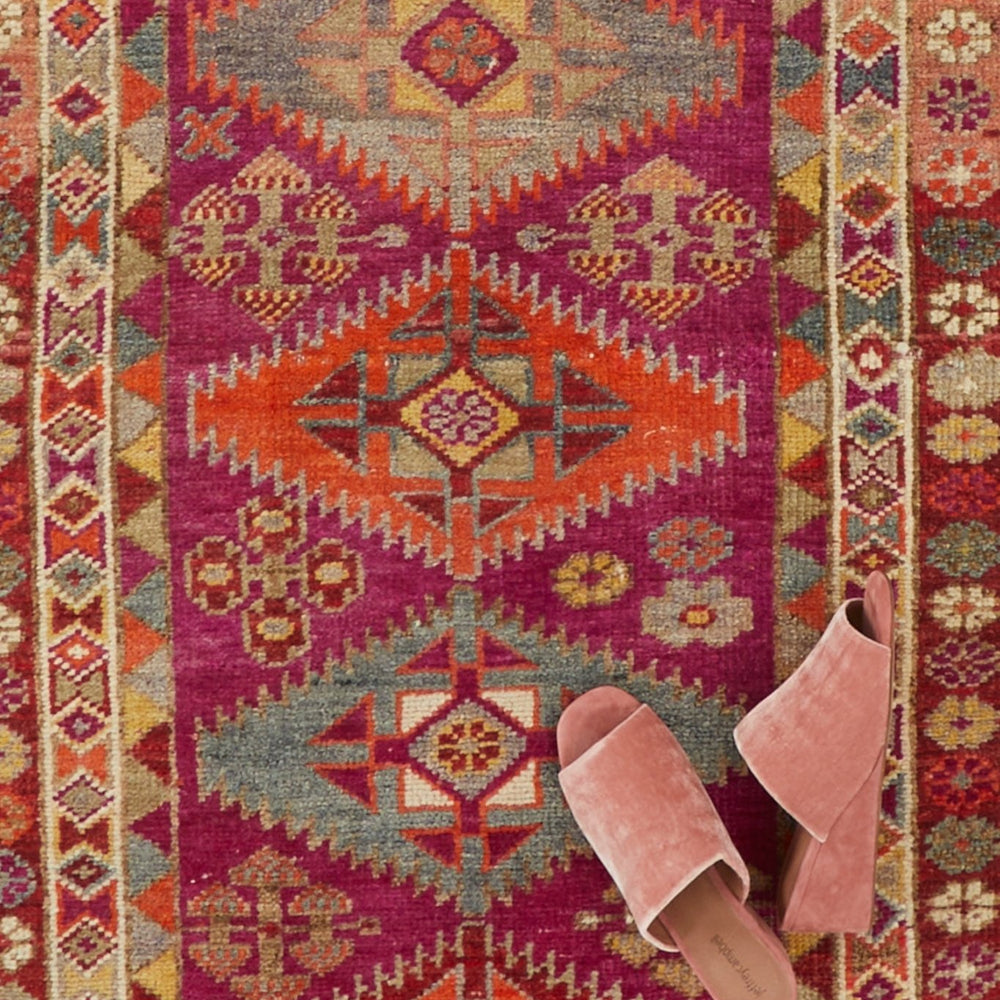 
                      
                        'Crocus' Vintage Turkish Long Runner - 2'8'' x 15'3'' - Canary Lane
                      
                    