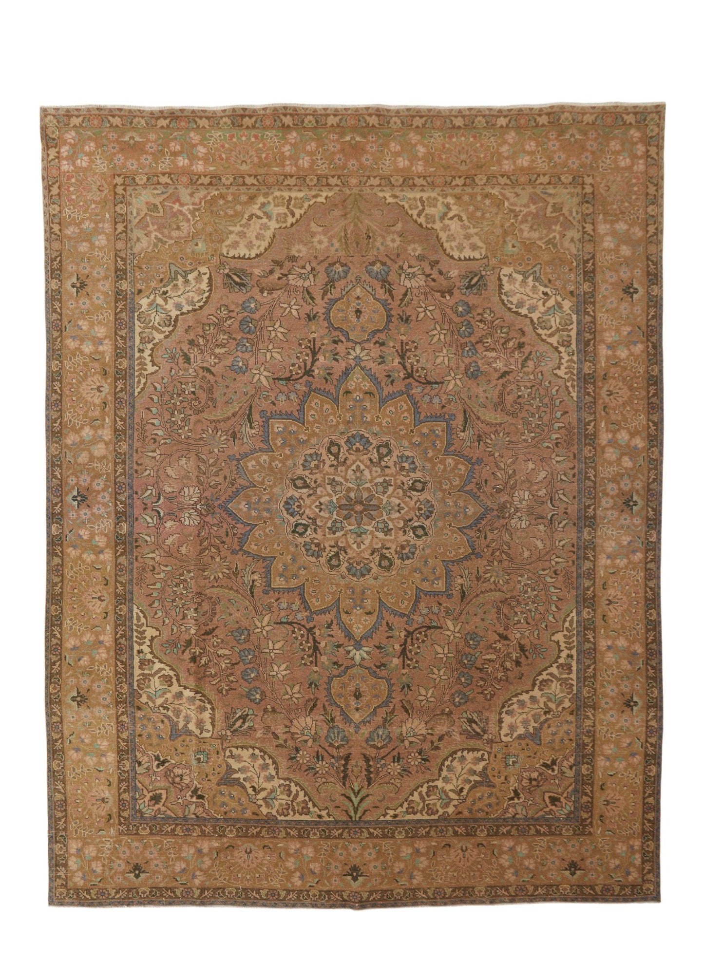 'Cyrus' Persian Antique Area Rug - 9'8'' x 12'7'' - Canary Lane