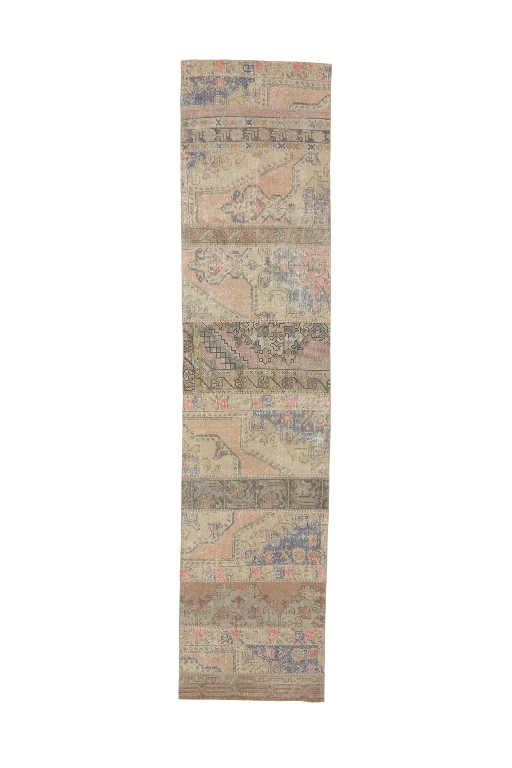 'Daisy' Vintage Turkish Patchwork Runner - 2'11'' x 12'9