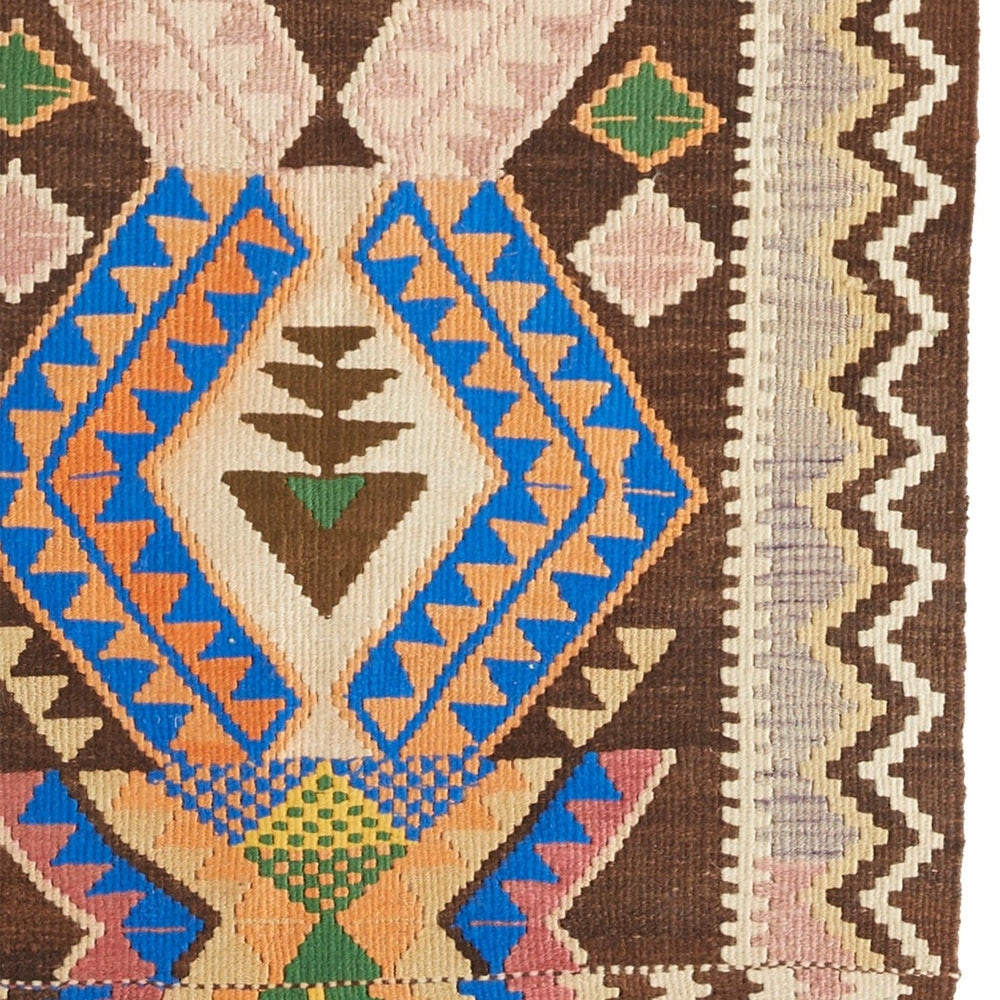 
                      
                        'Delilah' - Small Turkish Vintage Kilim Rug - 2'6" x 5'1" - Canary Lane
                      
                    