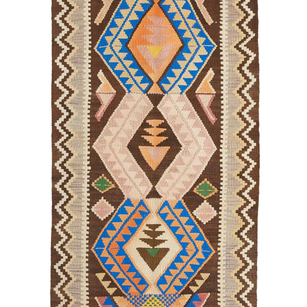 
                      
                        'Delilah' - Small Turkish Vintage Kilim Rug - 2'6" x 5'1" - Canary Lane
                      
                    