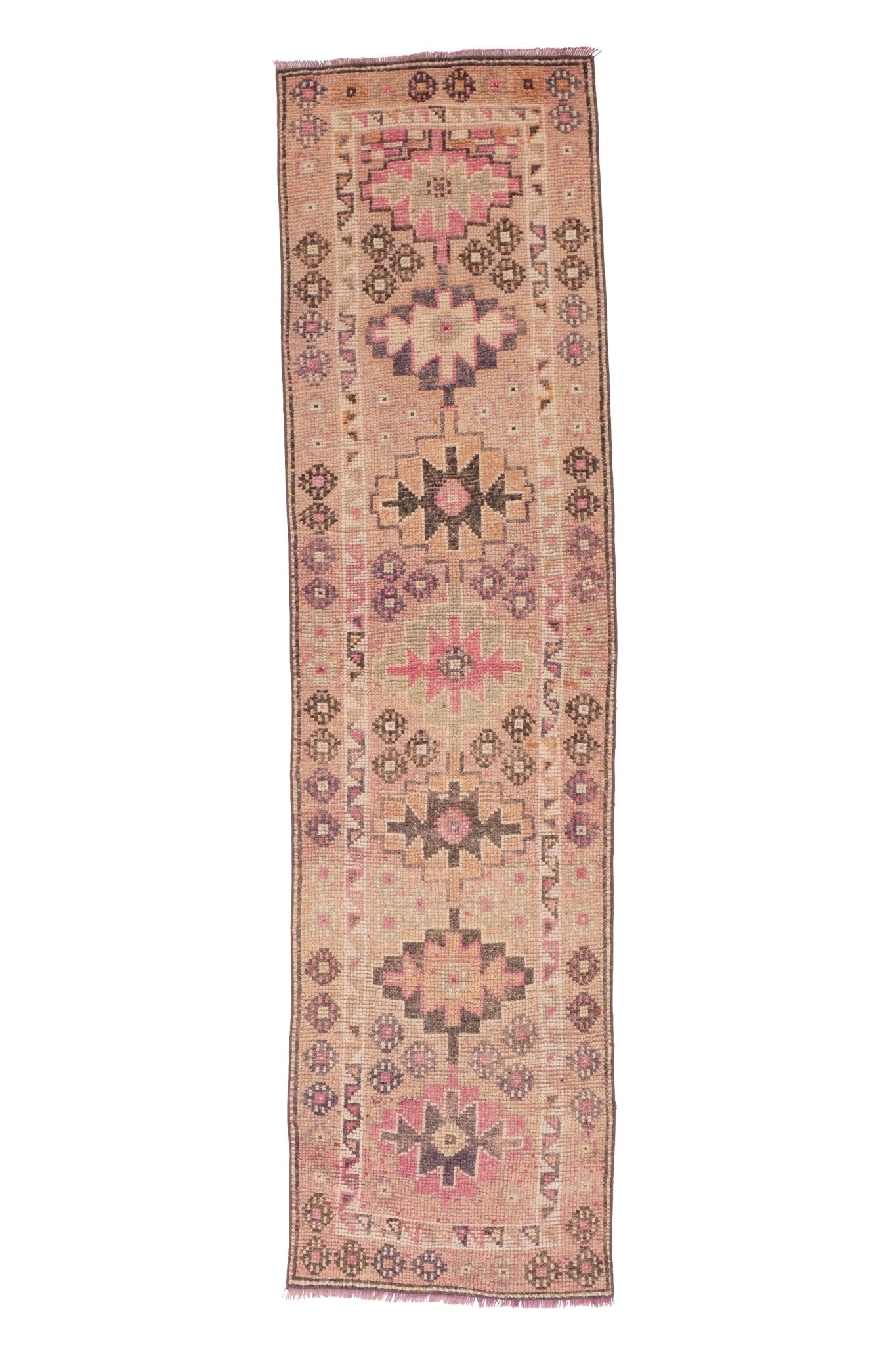 'Demi' Vintage Turkish Runner - 2'7'' x 10'1'' - Canary Lane