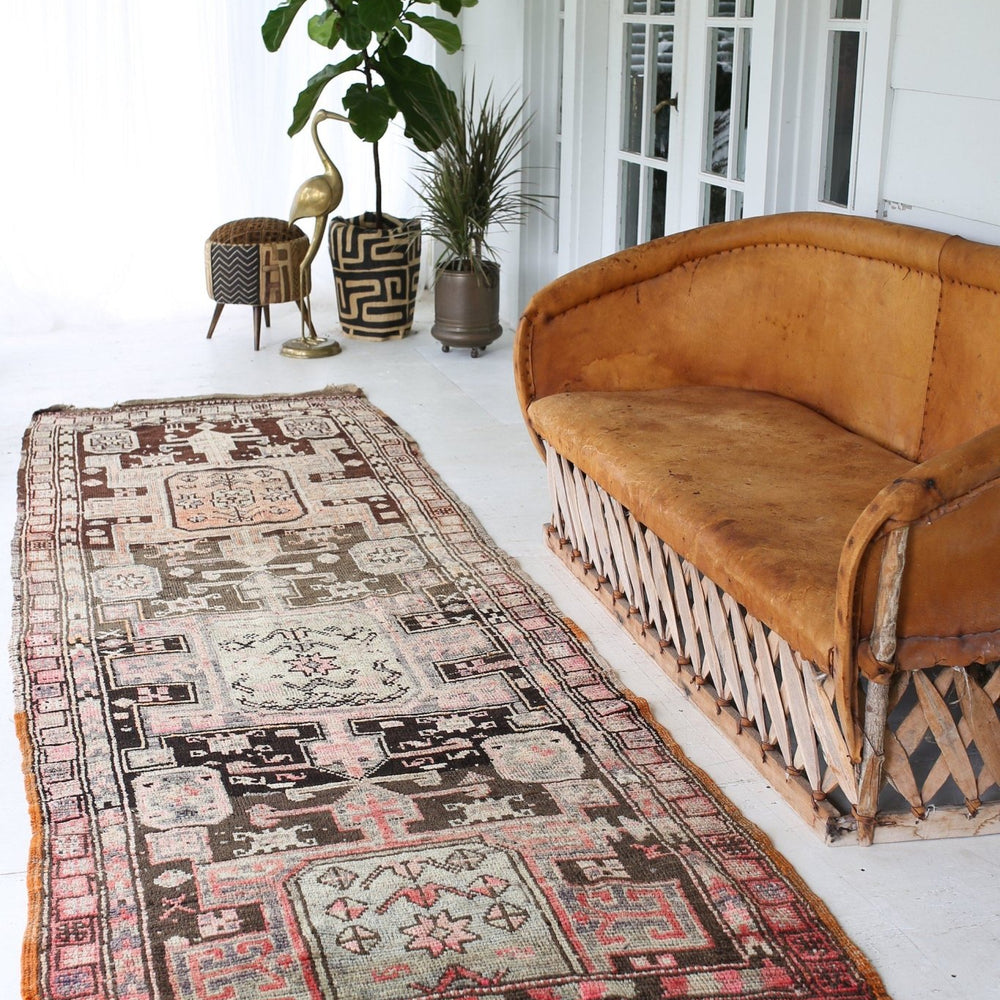 'Dolores' Rare Antique Tribal Runner - Canary Lane