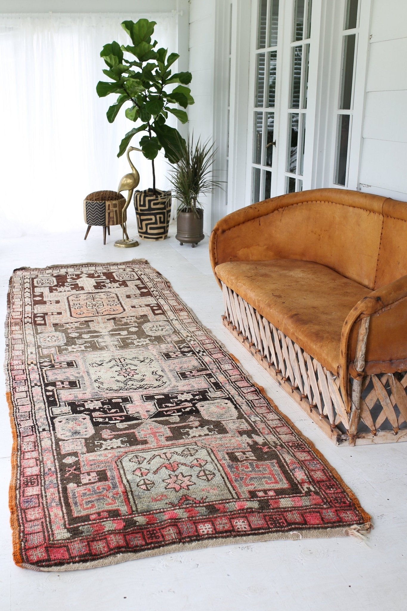 'Dolores' Rare Antique Tribal Runner - Canary Lane