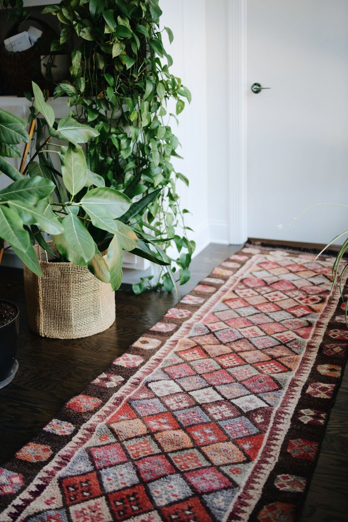 'Eliza' Turkish Vintage Runner Rug - 2'7" x 12'1" (ON HOLD) - Canary Lane