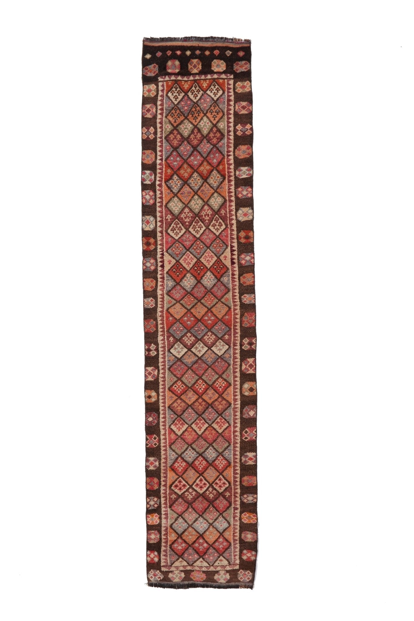 'Eliza' Turkish Vintage Runner Rug - 2'7" x 12'1" (ON HOLD) - Canary Lane