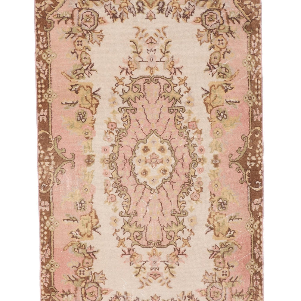 'Elizabeth' Turkish Vintage Area Rug - 3'8'' x 6'8'' - Canary Lane